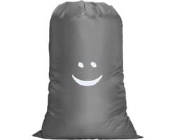 SnelShoppen - Grote Waterdichte Waszak voor Reizen, 61x91cm, Ruimtebesparende Opbergtas voor Vuile Kleding - Grijs, Ideaal voor Camping, Feest en Thui