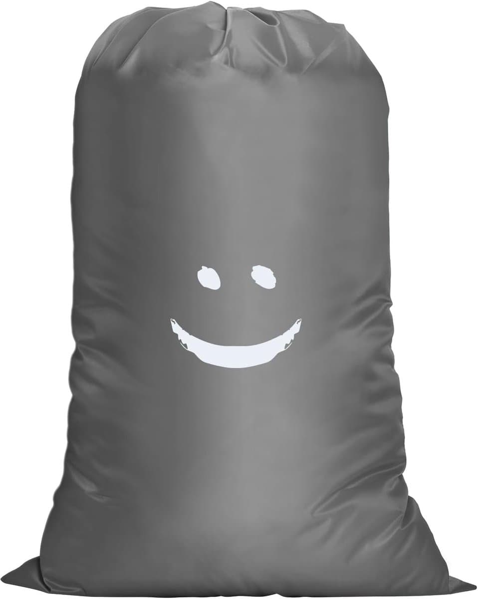 SnelShoppen - Grote Waterdichte Waszak voor Reizen, 61x91cm, Ruimtebesparende Opbergtas voor Vuile Kleding - Grijs, Ideaal voor Camping, Feest en Thui — afbeelding 1