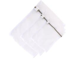 Set van 3 wasnetten met rits, maten 30 x 40, 40 x 50 en 50 x 60 cm voor het beschermen van delicate kleding, zoals shirts, sweaters en ondergoed tijdens het wassen.
