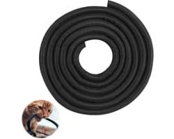 Verlengbare Gevlochten Kabelbescherming, 3m - 12.7mm Kabelhoes voor Kantoor, Kabelbeheer en Bescherming tegen Slijtage, Zwart