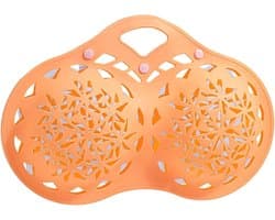 Bh Waszak - Ondergoed Organizer - Ondergoed Beschermen - Siliconen Gaas - 375 x 245 x 6 cm - Oranje