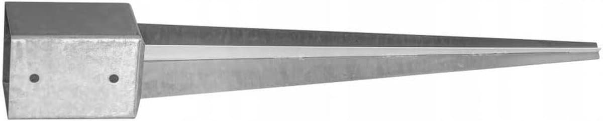 Paaldrager - Paalanker Grondanker - Terrassen Hekken Bouwen - Verzinkt Staal - 51 x 600 mm - Zilver — afbeelding 1