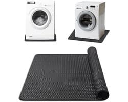 Antitrillingsmat van siliconen, 60 x 60 cm, antislip onderlegger voor wasmachine en koelkast, eenvoudig te reinigen en herbruikbaar, ideaal voor stabiliteit en geluidsreductie