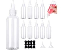 Knijpfles Set - Doorzichtig Plastic - 10 Stuks - 150 ml - Voor Thuis en Restaurant