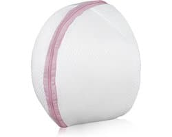 SnelShoppen - Ondergoedwaszak voor bh's - Waszak en sokkenzak, 1 stuk, roze, duurzame polyester, 22 x 19 cm, ideaal voor het wassen en opbergen van li