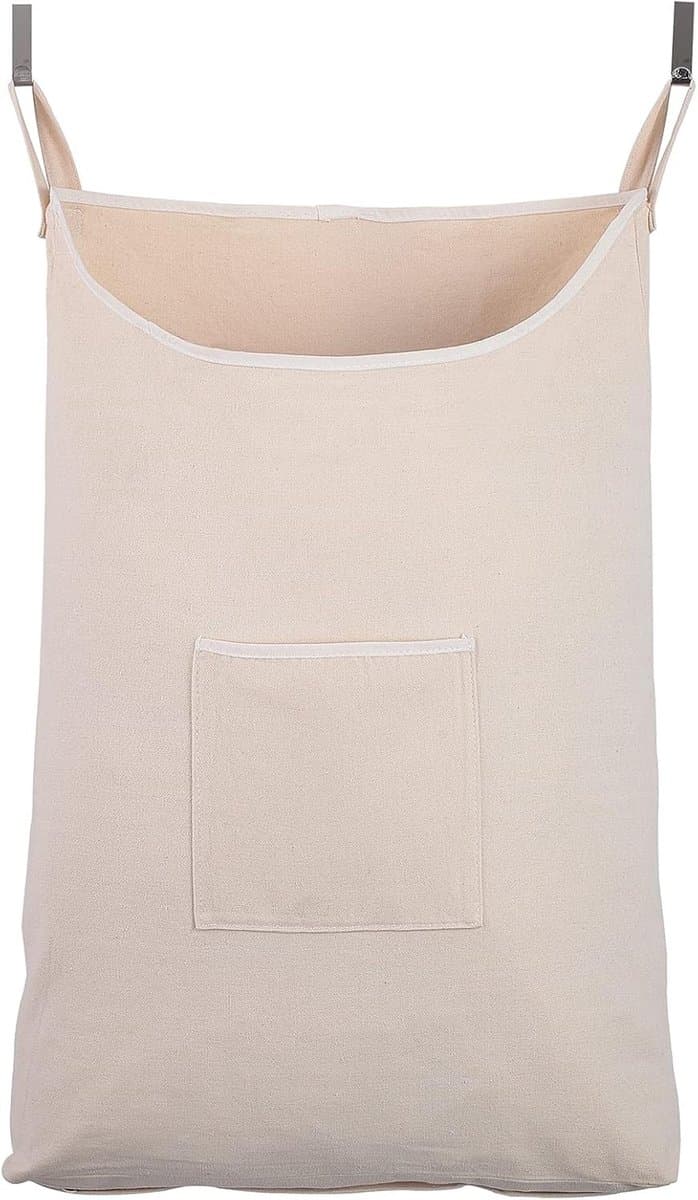 Wasverzamelaar - Beige - 65 Liter - Heavy Duty Poly Katoenen Canvas - Voor Ruimtebesparend Gebruik — afbeelding 1
