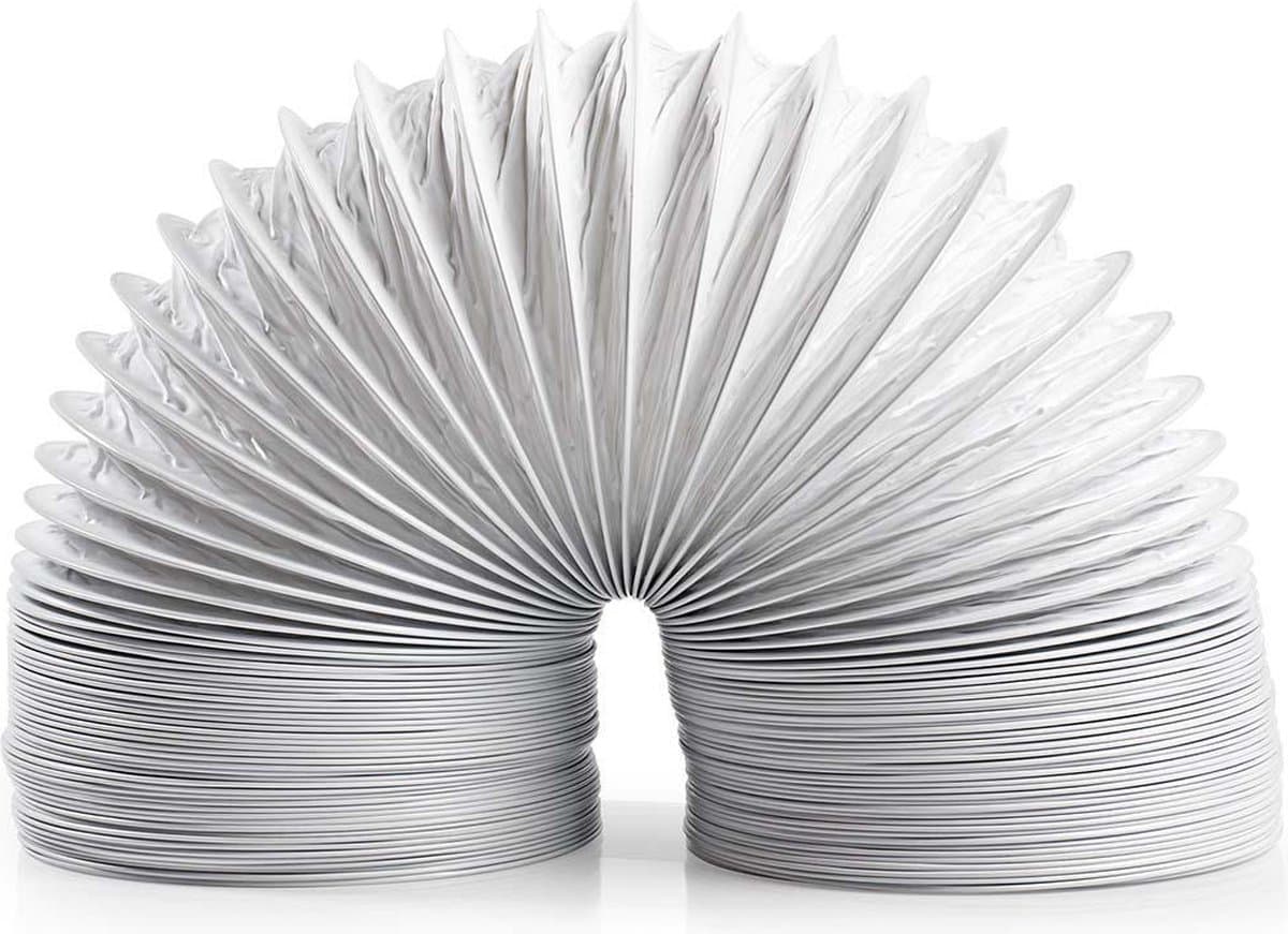 Nedis PVC Luchtafvoerslang - 100 mm - 6.00 m - Geschikt voor: Luchtventilatie / Wasdrogers - Wit — afbeelding 1