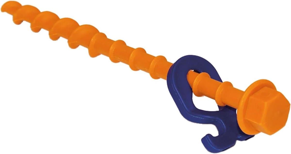 12 stuks schroefharingen voor zachte tot harde vloeren - 20 cm grondschroeven - camping en outdoor tentaccessoires — afbeelding 1