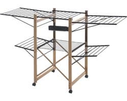 ApexArte® Wasrek Inklapbaar - Droogrek Staand - Wasdroger - Zwart