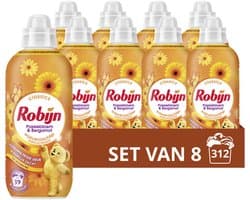 Robijn - Wasverzachter - Passiebloem & Bergamot - 8 flessen - 312 wasbeurten - Voordeelverpakking