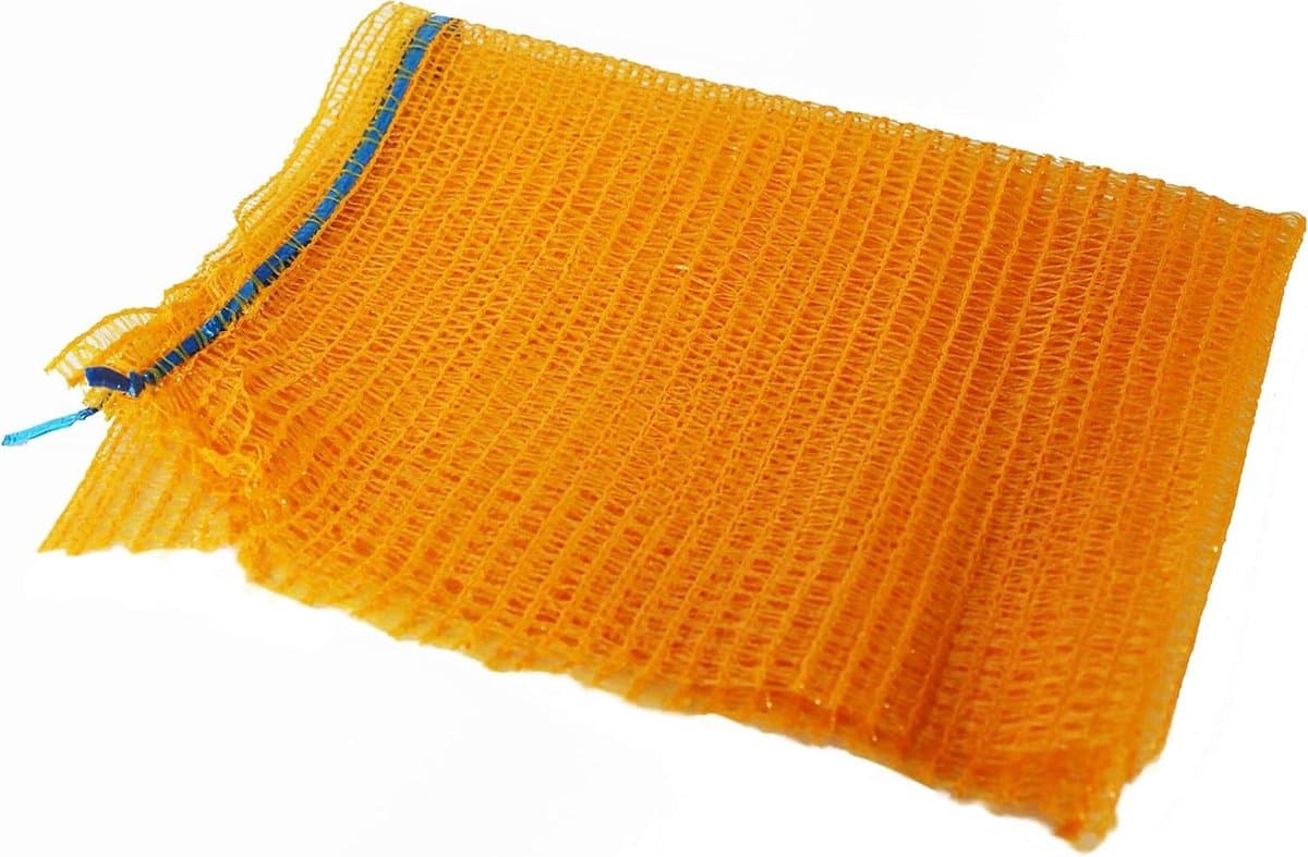 Aardappelzakken Set - Netzakken Opslag - Groenten Bewaren - Gemaakt in Oostenrijk - 10 stuks 80cm - Rood — afbeelding 1