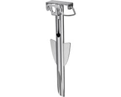 Zandanker Boot - Roestvrij staal - Watersport Stabiliteit - Sterke Zandgrip - 44 cm - Zilver