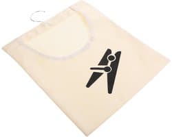 Wasknijperzak Ophangbaar - Klemmenhouder Opberger - Wasknijpers Sorteren - Ruimtebesparend Ontwerp - 35x26 cm - Beige