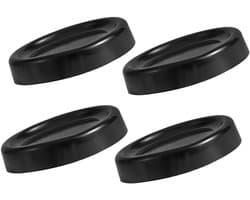 Wasmachine Stabilisatie Pads - Antivibratie Voeten - Apparaten Stabiliseren - Geluidsdempend Duurzaam - 6x6x1cm - Zwart