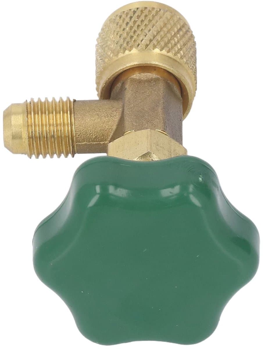 Dailygoods- Koelmiddelventiel Hoogwaardig Koper - Airconditioning Ventiel - 1/4 Inch SAE - Antislip Schakelhendel - Eenvoudig te Installeren - Compact Design - Koelmiddelklep — afbeelding 1