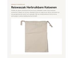 Dailygoods- Reiswaszak Katoen - Opbergtas voor Vuile Kleren - Multifunctioneel - Lichtgewicht - Duurzaam - Zacht en Huidvriendelijk (30 * 40cm) - Waszak