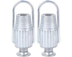 Dailygoods- Waslijn Aanscherper Set van 2 - Aluminium - Duurzaam - Huishoudelijke Leveringen - Kledinglijn - Sterke Constructie - Waslijnspanner