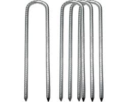 Duurzame grondankers voor tenten en trampolines - 4 stuks, 30 cm, gegalvaniseerd, ideaal voor tuin en constructie