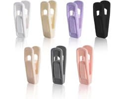 35 Packs Kledingknijpers in 7 Kleuren, Roestvrij Plastic Klemmen voor Kleding, Handdoeken en Foto's, Ideaal voor Waslijn en Creatieve Projecten