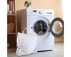 Set van 4 Draagbare Herbruikbare Waszakken, Machinewasbaar, Perfect voor Reizen, Ondergoed, Handdoeken en Sjaals, Twee Maten, Blauw