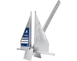 Bootanker Set - Scheepsanker Jachtanker - Boot Stabiliseren - Heet Verzinkt Staal - 4.5 kg - Gegalvaniseerd