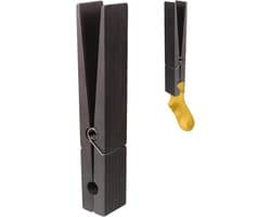 Grote Wasknijpers - Handdoekhouder Clips - Ruimte Besparen - Antislip Ontwerp - 30 cm - Zwart