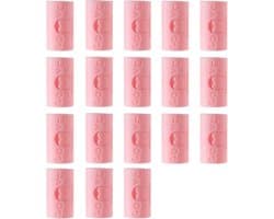 18 Stuks - Stevige Dekbedklemmen - Dekbedovertrekclips - Dekbedknijpers - Dekbed Clips - Kunststof - 1,7×1,7×3,5 cm - Voorkomt verschuiven dekbedovertrek - Roze