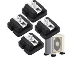 Montagebeugel Airco - Condensor Steun - Trillingen Dempen - Versterkte Ondersteuning - 4 Delig - Meerkleurig