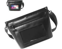 Tas voor zwemmen, 6 liter, waterdichte heuptas voor surfen, rivierzoeken, raften, klimmen, wandelen, verkennen, zwart, 26*11*22 CM, mode