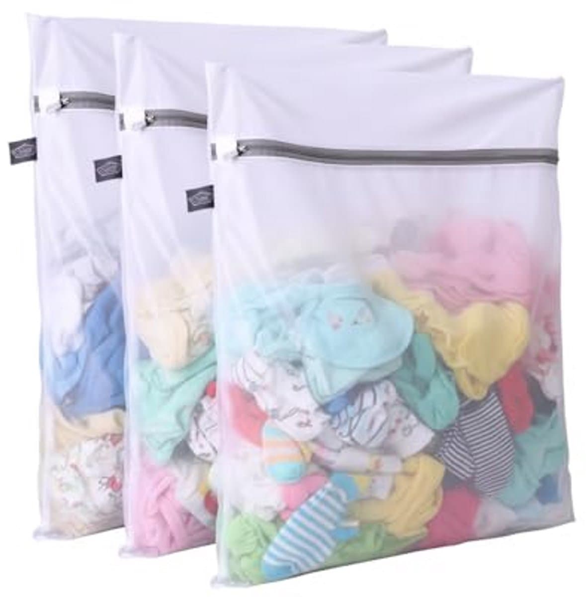 Waszak voor Wasmachine met Rits, Wasnet voor Sokken, Ondergoed en Delicate Kleding, Beschermende Laundry Bag voor Fijne Was — afbeelding 1