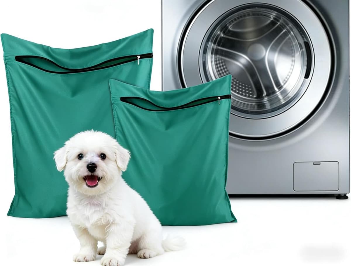 Dierenwaszakken 2 Stuks - Duurzaam Polyester - Beschermt Wasmachine - Voor Honden en Katten - ShopVlot — afbeelding 1