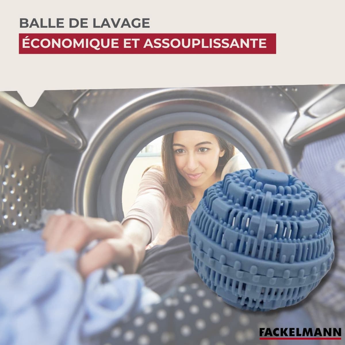 Wasmachineballen voor wasverzachter Fackelmann — afbeelding 1
