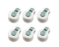 QTTVBTNA - Dekbed clips - Stevige Dekbed clips - Bevestigers voor dekbed en dekbedovertrek - ABS - Veilig & Naaldloos - Groen - 6 stuks