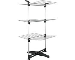 Tomado - Droogtoren Ciclone - 40 meter drooglengte - Zilvergrijs - Inklapbaar - Met haken voor kledinghangers - Aluminium en metaal - 5 jaar garantie — afbeelding 1