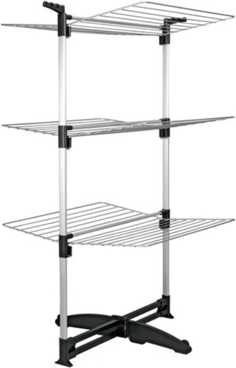 Tomado - Droogtoren Ciclone - 40 meter drooglengte - Zilvergrijs - Inklapbaar - Met haken voor kledinghangers - Aluminium en metaal - 5 jaar garantie — afbeelding 1
