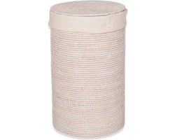 Wasmand Cilinder - BASKET WB, licht rotan.