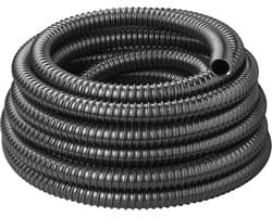 ProPlus Afvalwaterslang - 10 m - Afwatering - Temperatuurbestendig - Flexibel en Uittrekbaar - ø 19 mm - Voor het Geleiden van Afvalwater vanuit caravans/campers, vijvers en zwembaden - Afvoerkanaal - Zwart