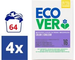 Ecover Waspoeder Color Lavendel & Eucalyptus - 4 x 1.2 kg (64 wasbeurten)