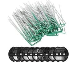 Unyqoos® Set van 50 stevige stalen U-vormige haringen voor tuin en landschap