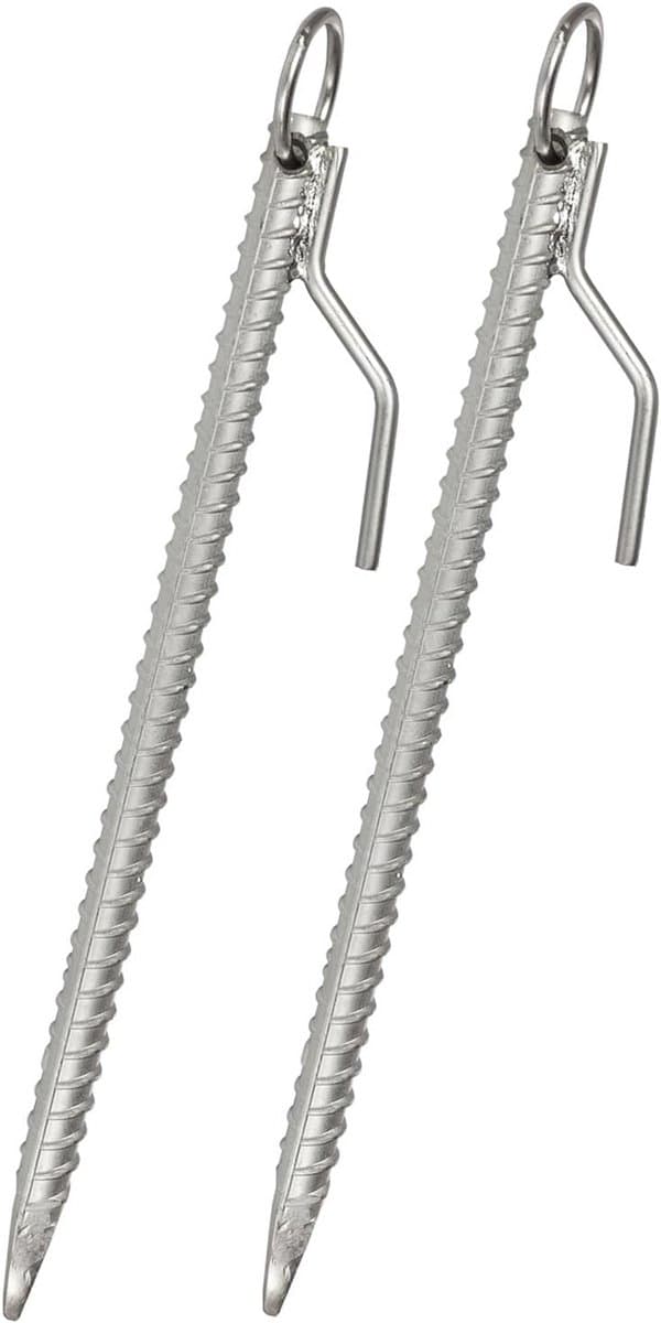 Grondanker - Stormanker tentharing - Tent Vastzetten - Stevig Stalen Ontwerp - 41 cm - Staal — afbeelding 1