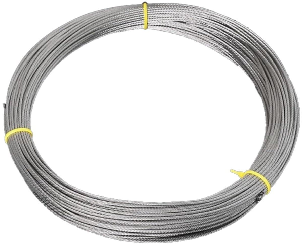 Cosensi - Stalen kabel 1 mm - 50 meter - Lichtophanging - Waslijn — afbeelding 1