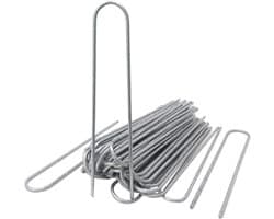Grondankers 200 x 25 mm - Verzinkte U-haringen voor Bevestiging van Onkruidvlies, Folie, en Slangen