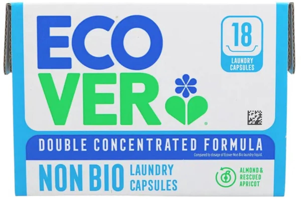 Ecover - Wascapsules Universal Almond & Rescued Apricot - 8 x 18 stuks - Voordeelverpakking — afbeelding 1