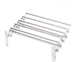 ELYSIVM Droogrek - Wasrek - Wand Droogrek - Droogrek inklapbaar - Uittrekbaar en opvouwbaar - 15 windproof ophanggaten - 126 cm - Wandmontage - Aluminiumlegering