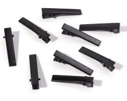 Haarspelden Set - Kappersclips Klemmen - Haar Stylen - Antislip Fixatie - 45 mm Lengte - Zwart