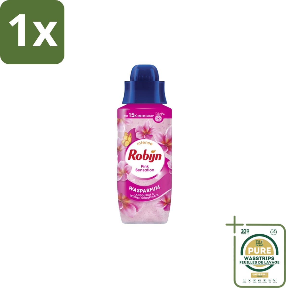 1 x Robijn Wasparfum Pink Sensation 324 ml- Wasparfum - Wasgeur - Geurboost - Wasmiddel - Wasgeur Intensief — afbeelding 1