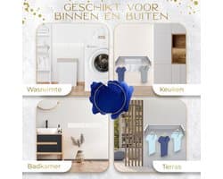 Wanddroogrek - Droogrek Inklapbaar - Wasrek - Droogtoren - Droogrekken -Wit