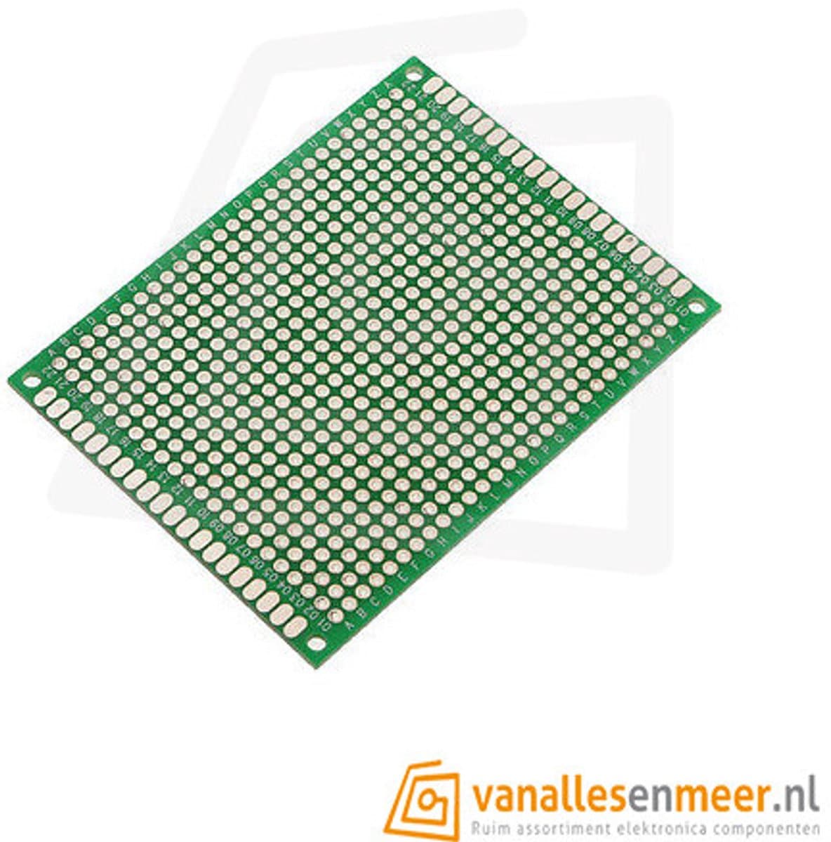 Prototyping Board 6×8 cm – 22×27 Gaatjes – Dubbelzijdige PCB met 2,54 mm Pitch — afbeelding 1