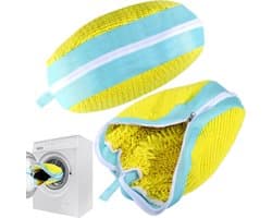 Herbruikbare schoenentas waszak met ritssluiting voor wasmachine - Set van 2 - Ideaal voor wasmachine en droger - Schoenen opbergen & wassen - Groot formaat - Schoenwaszakken
