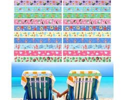 Allecto Plus - Handige 20 stuks Handdoekklemmen voor Strandstoelen | Elastische Handdoekklemmen voor Strandlakens | Zomer Strandbenodigdheden - 10 Verschillende Stijlen